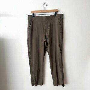 Athleta Brooklyn Mid-Rise Ankle Pants Olive Green Women's Size 16